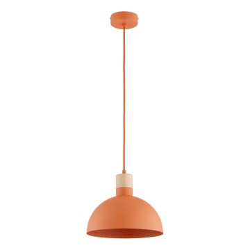 Lámpara colgante con cable NEOMI 1xE27/15W/230V naranja