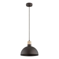 Lámpara colgante con cable NEOMI 1xE27/15W/230V negra