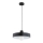 Lámpara colgante con cable NEVERA 1xE27/15W/230V negra