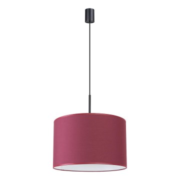 Lámpara colgante con cable NEVIA 1xE27/15W/230V Ø 40 cm roja