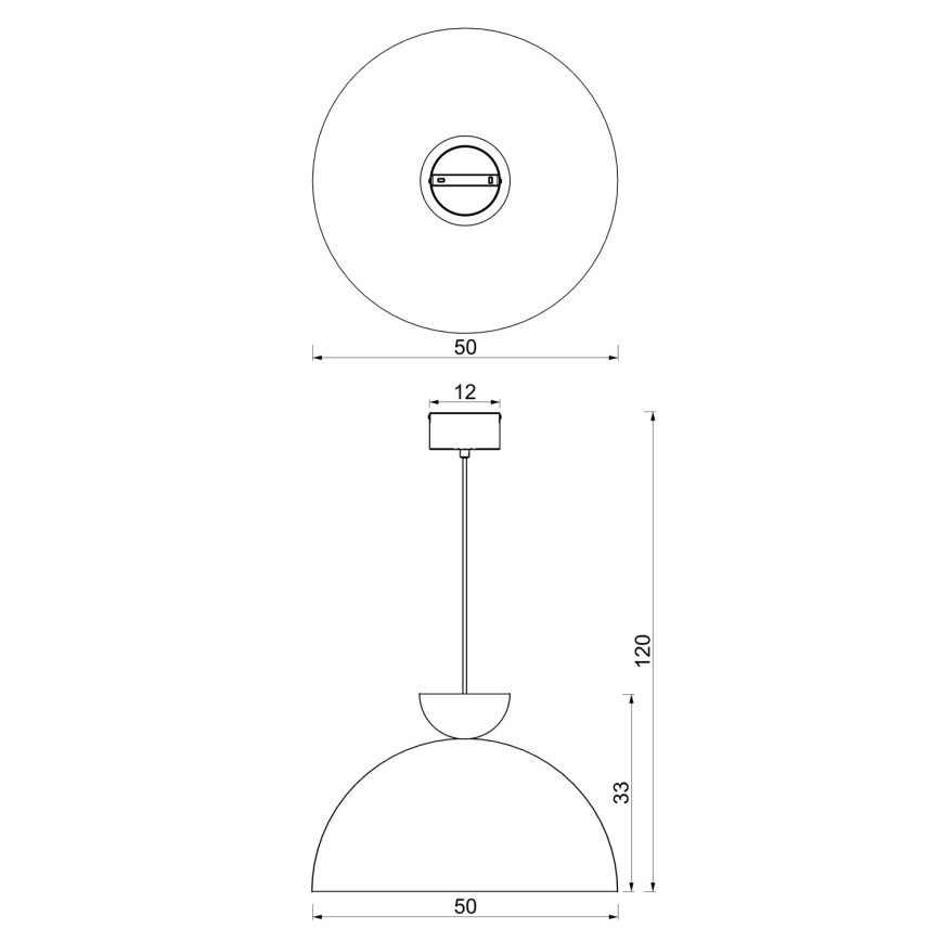 Lámpara colgante con cable NEVIS 1xE27/15W/230V Ø 50 cm beige