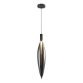 Lámpara colgante con cable NORDIC 1xG9/5W/230V, acabado cromado negro