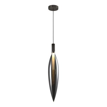 Lámpara colgante con cable NORDIC 1xG9/5W/230V, acabado cromado negro