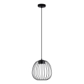 Lámpara colgante con cable OVELLA, 1x GX53/10W/230V, diámetro 25 cm, negra