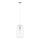 Lámpara colgante con cable OVELLA 1xE27/15W/230V Ø 25 cm crema/pino
