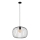 Lámpara colgante con cable OVELLA 1xE27/15W/230V Ø 46 cm, negra