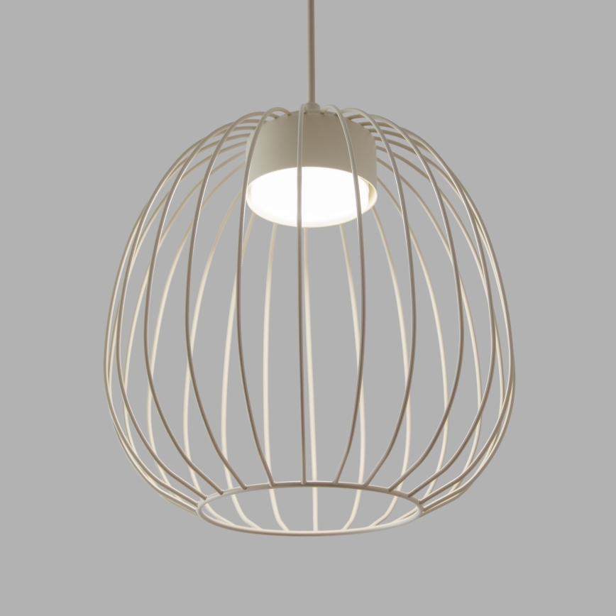 Lámpara colgante con cable OVELLA 1xGX53/10W/230V Ø 25 cm crema