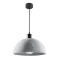 Lámpara colgante con cable PABLITO 1xE27/60W/230V hormigón