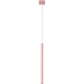 Lámpara colgante con cable PASTELO 1xG9/8W/230V rosa