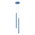 Lámpara colgante con cable PASTELO 2xG9/8W/230V azul