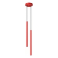 Lámpara colgante con cable PASTELO 2xG9/8W/230V roja