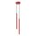 Lámpara colgante con cable PASTELO 2xG9/8W/230V roja