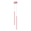 Lámpara colgante con cable PASTELO 2xG9/8W/230V rosa