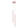 Lámpara colgante con cable PASTELO 2xG9/8W/230V rosa