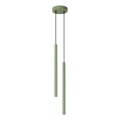 Lámpara colgante con cable PASTELO 2xG9/8W/230V verde