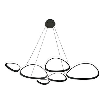 Lámpara colgante con cable PETRA LED/58W/230V 4000K negra