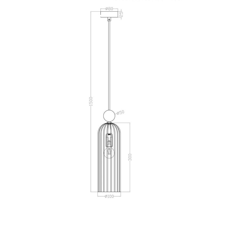 Lámpara colgante con cable PIEGA 1xE14/40W/230V latón/beige ahumado