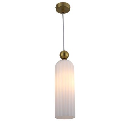 Lámpara colgante con cable PIEGA 1xE14/40W/230V latón/blanco