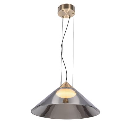 Lámpara colgante con cable PRESTO 1xGX53/10W/230V, diámetro 42 cm, dorado/gris ahumado