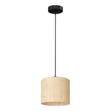 Lámpara colgante con cable RATTAN 1xE27/60W/230V diámetro 18 cm ratán