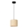 Lámpara colgante con cable RATTAN 1xE27/60W/230V diámetro 18 cm ratán