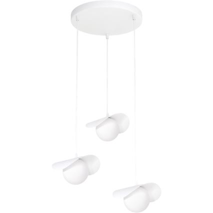 Lámpara colgante con cable RITUAL 3xG9/8W/230V blanca