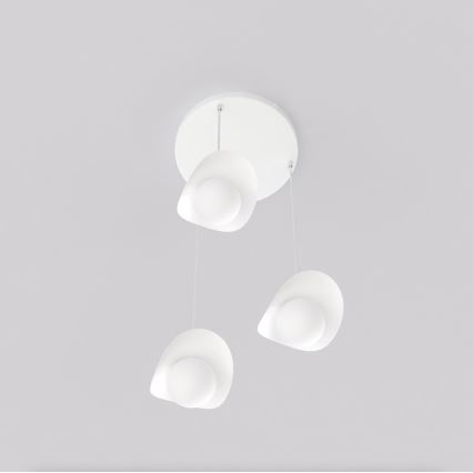 Lámpara colgante con cable RITUAL 3xG9/8W/230V blanca