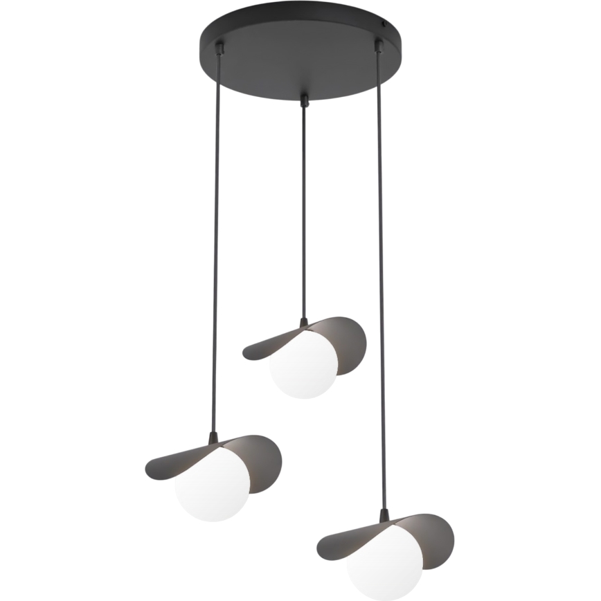 Lámpara colgante con cable RITUAL 3xG9/8W/230V negra
