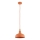 Lámpara colgante con cable RODOS 1xE27/15W/230V naranja
