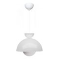 Lámpara colgante con cable SALVA 1xE27/15W/230V blanca