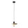 Lámpara colgante con cable SAVANA 1xE27/15W/230V diámetro 23 cm negro/dorado