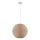 Lámpara colgante con cable SENSAI 1xE27/20W/230V Ø 40 cm beige