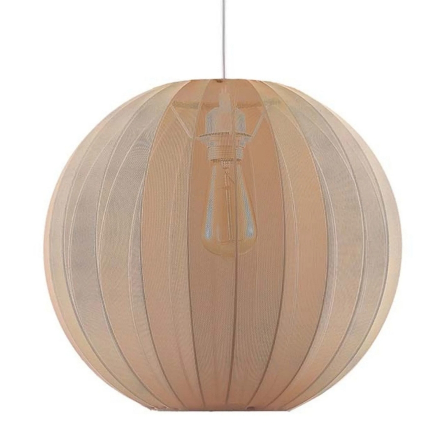 Lámpara colgante con cable SENSAI 1xE27/20W/230V Ø 40 cm beige