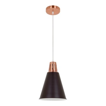Lámpara colgante con cable SHADE 1xE27/15W/230V cobre/negro