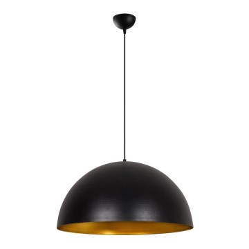 Lámpara colgante con cable SIVANI 1xE27/40W/230V Ø 60 cm negro/cobre