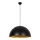 Lámpara colgante con cable SIVANI 1xE27/40W/230V Ø 60 cm negro/cobre