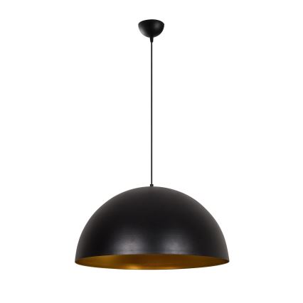 Lámpara colgante con cable SIVANI 1xE27/40W/230V Ø 60 cm negro/cobre