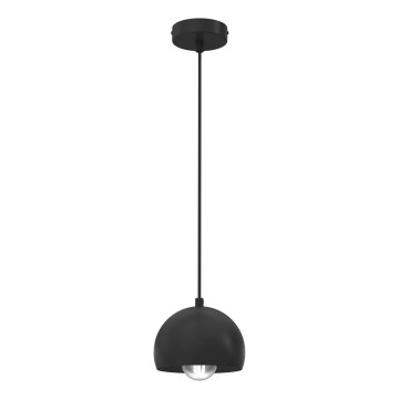 Lámpara colgante con cable SOOL 1xE27/15W/230V Ø 15 cm negra