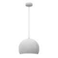 Lámpara colgante con cable SOOL 1xE27/15W/230V Ø 27 cm blanca