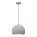Lámpara colgante con cable SOOL 1xE27/15W/230V Ø 27 cm crema