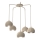 Lámpara colgante con cable SOOL 5xE27/15W/230V beige