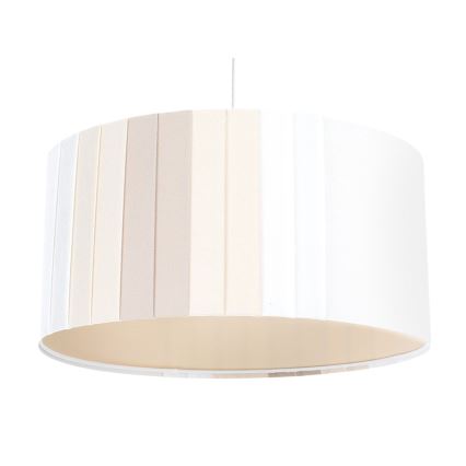 Lámpara colgante con cable STRIPES 1xE27/60W/230V Ø 40 cm crema