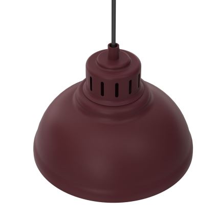 Lámpara colgante con cable SVEN 4xE27/15W/230V burdeos