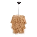 Lámpara colgante con cable TASSEL 1xE27/40W/230V de rafia