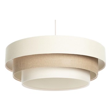 Lámpara colgante con cable TRINITI 1xE27/60W/230V Ø 40 cm crema/beige