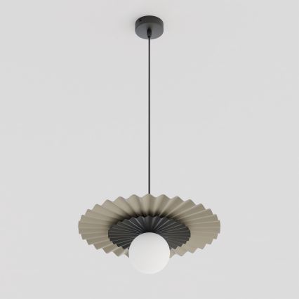 Lámpara colgante con cable UMBRA 1xG9/8W/230V negra/beige