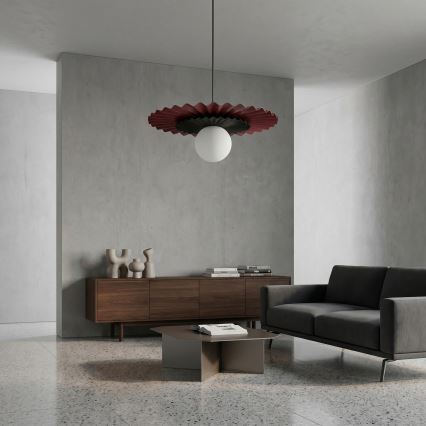 Lámpara colgante con cable UMBRA 1xG9/8W/230V negra/roja