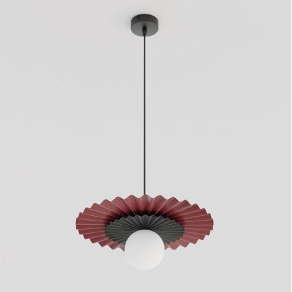 Lámpara colgante con cable UMBRA 1xG9/8W/230V negra/roja