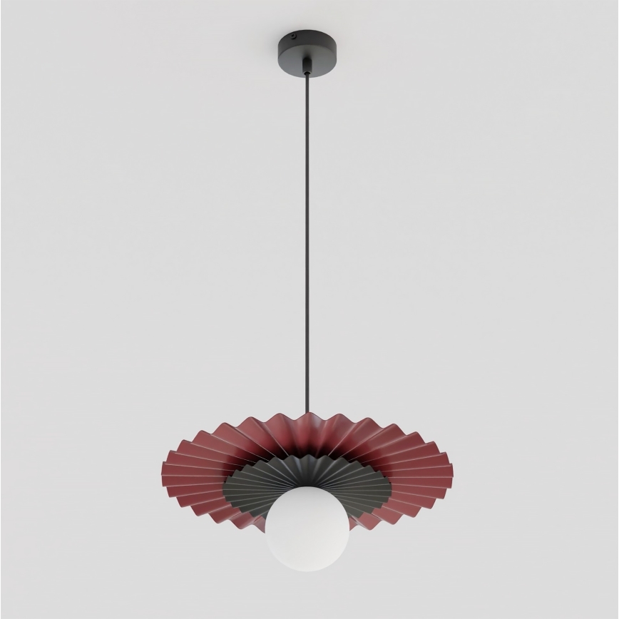 Lámpara colgante con cable UMBRA 1xG9/8W/230V negra/roja