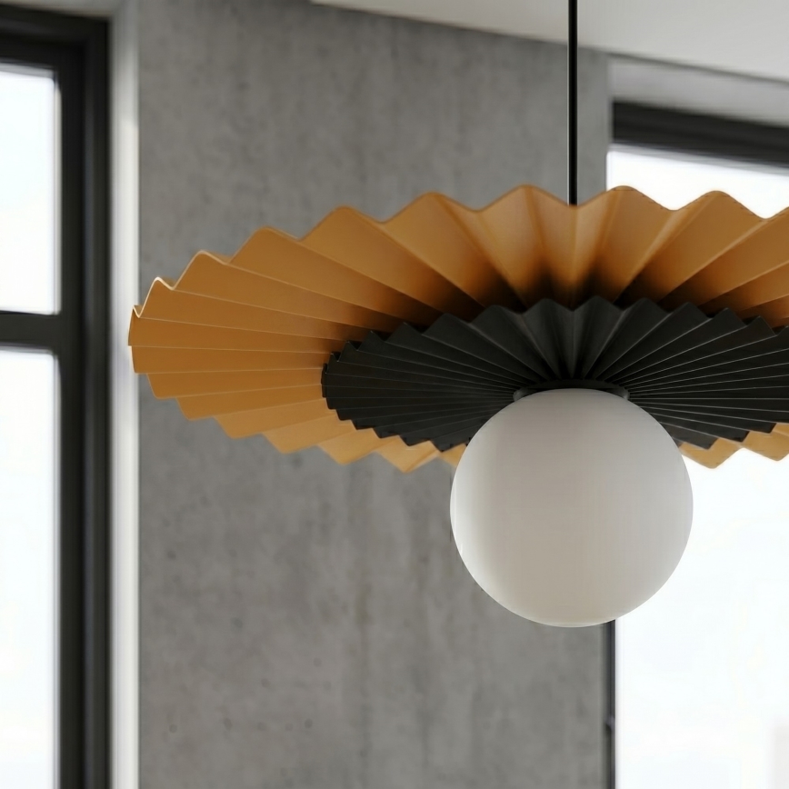 Lámpara colgante con cable UMBRA 1xG9/8W/230V negro/naranja